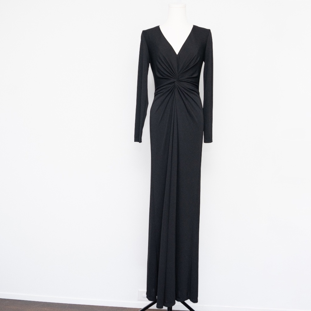 Lauren Ralph Lauren -  Nadira Twist-Front Jersey‎ Stretchy Gown - Picture 2 of 13